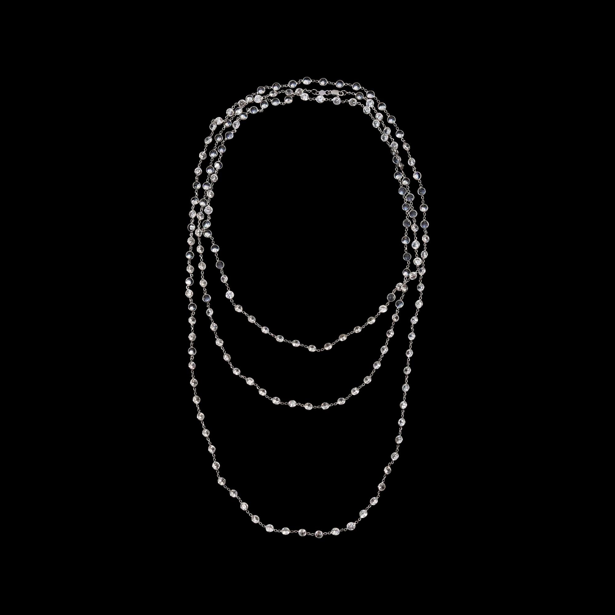 Vintage By the Yard Collana in tonalità argento Circa 2004 in vendita 7