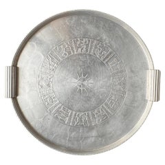 Vintage Zodiac Astrology Metal Serving Tray by Arthur Armour, 1960s