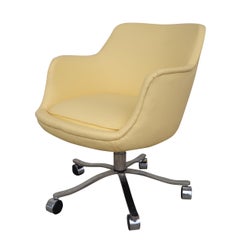 Vintage Zographos Alpha Bucket Chair Restored with New Vegan Ultra Leather