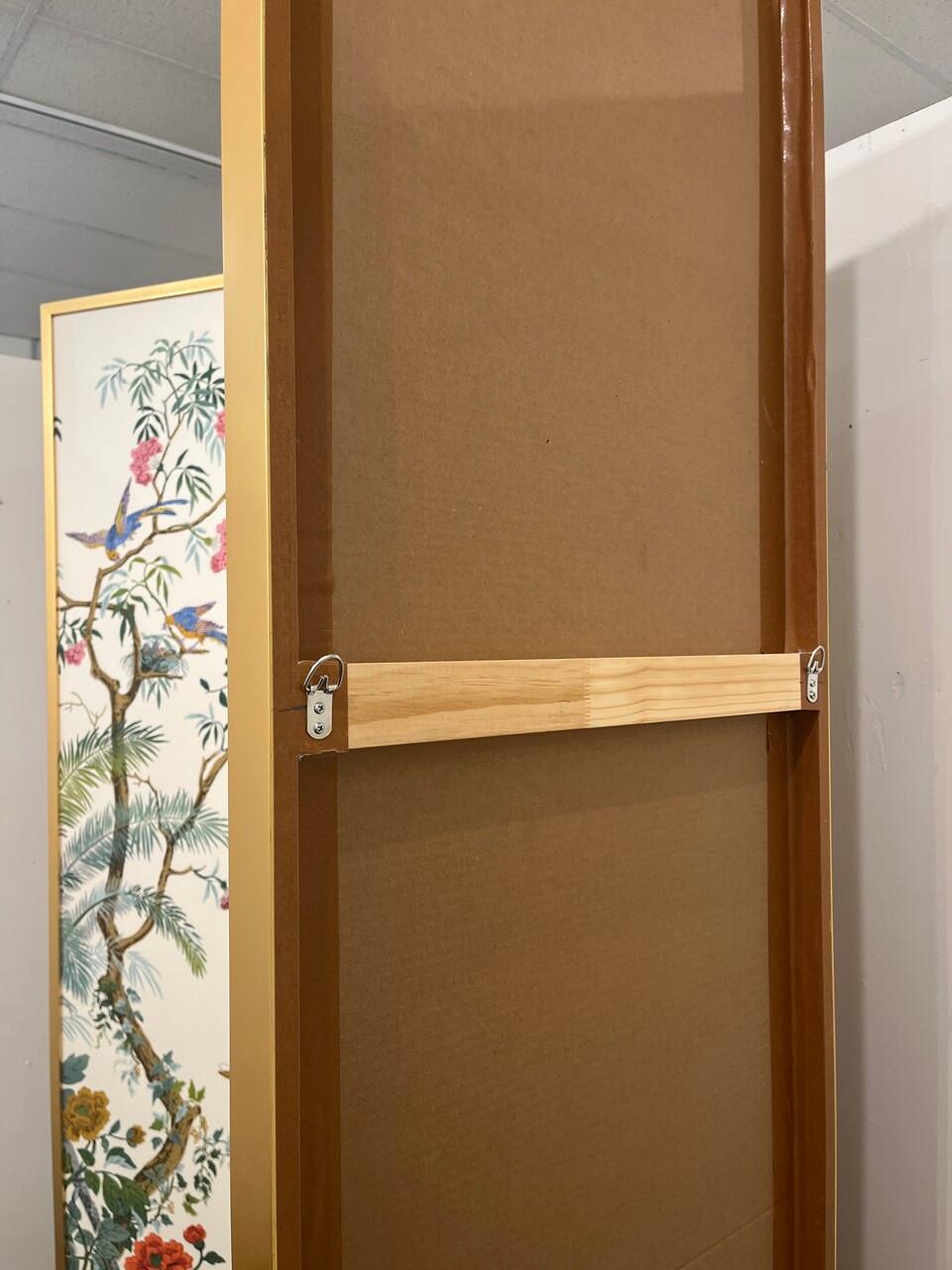 Paravento a 4 pannelli Zuber Decor Chinoiserie d'epoca in vendita 2