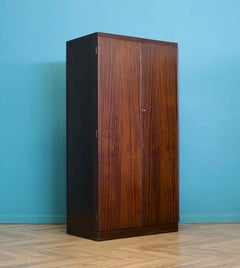 VintageArt Deco Style Dark Walnut Compact Compactum Wardrobe, 1950s