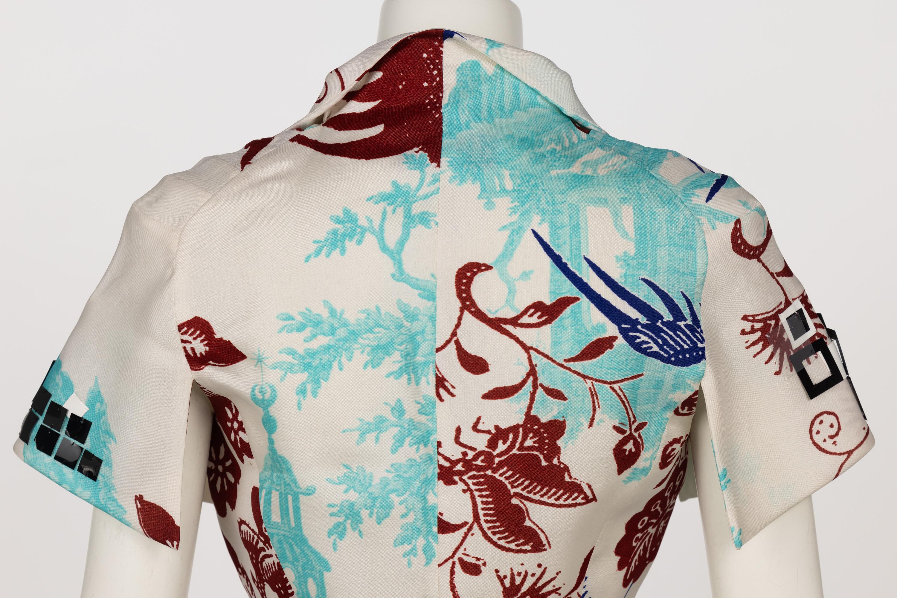 Vintage Christian Lacroix: top e maxi gonna in seta con stampa mitologica in vendita 4