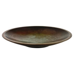 Bol en bronze patiné vintage conçu par Just Andersen, fabriqué en Suède
