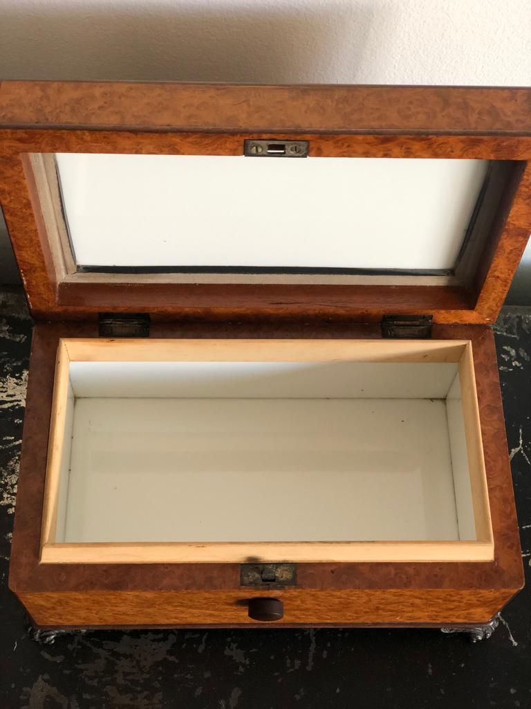 Vintage English Burl Cigar Box by Dunhill, 1930s 3