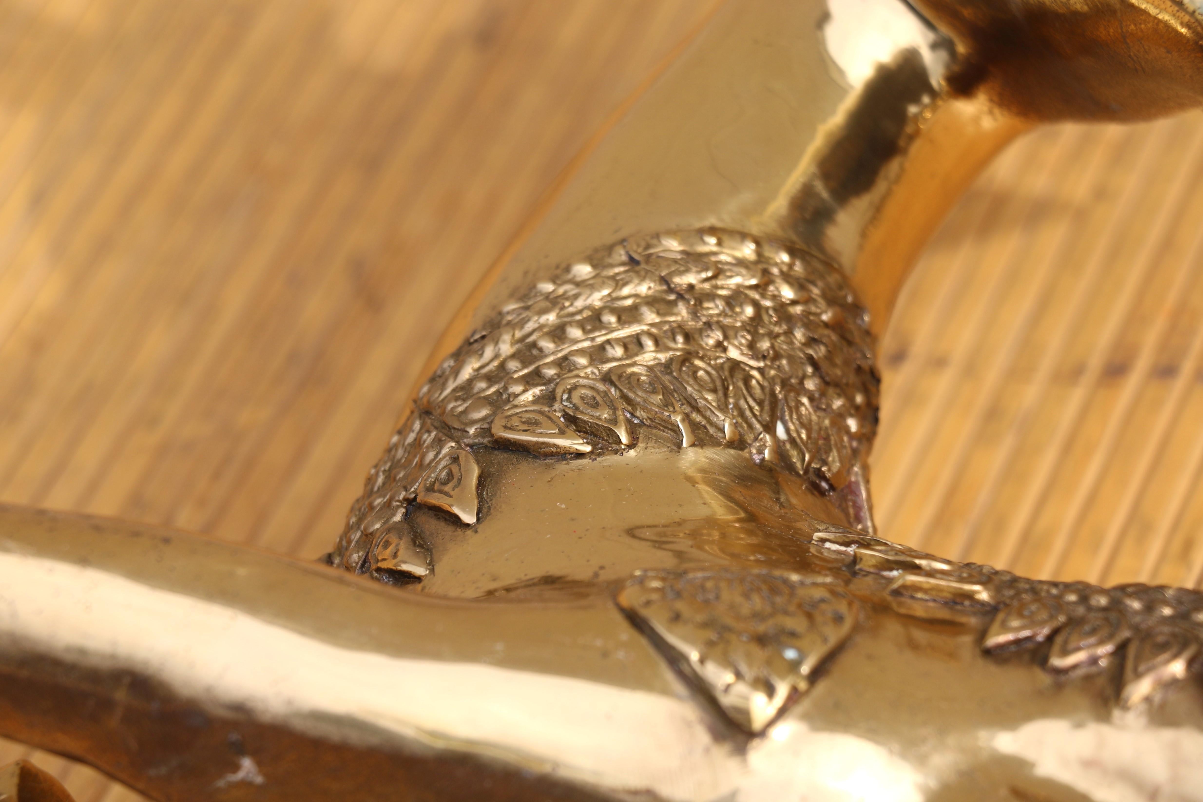 Coppia di antilopi/cervi in ottone Vintage By in vendita 5
