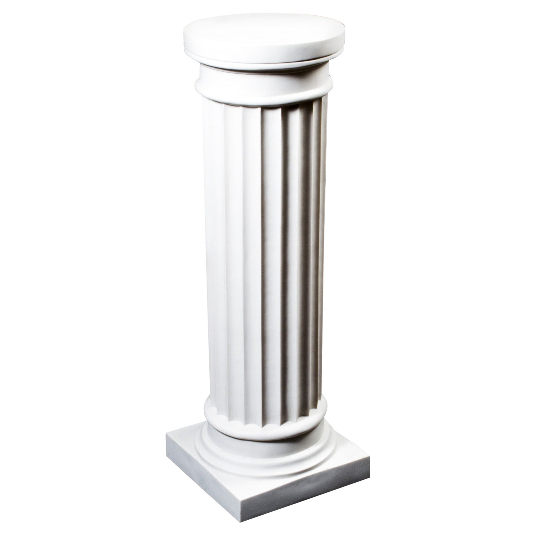 Colonna dorica composita in marmo di Vintaget con piedistallo 20° secolo