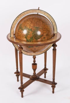 VintageTerrestrial Library Globe on Stand Donati, Milano 20th Century