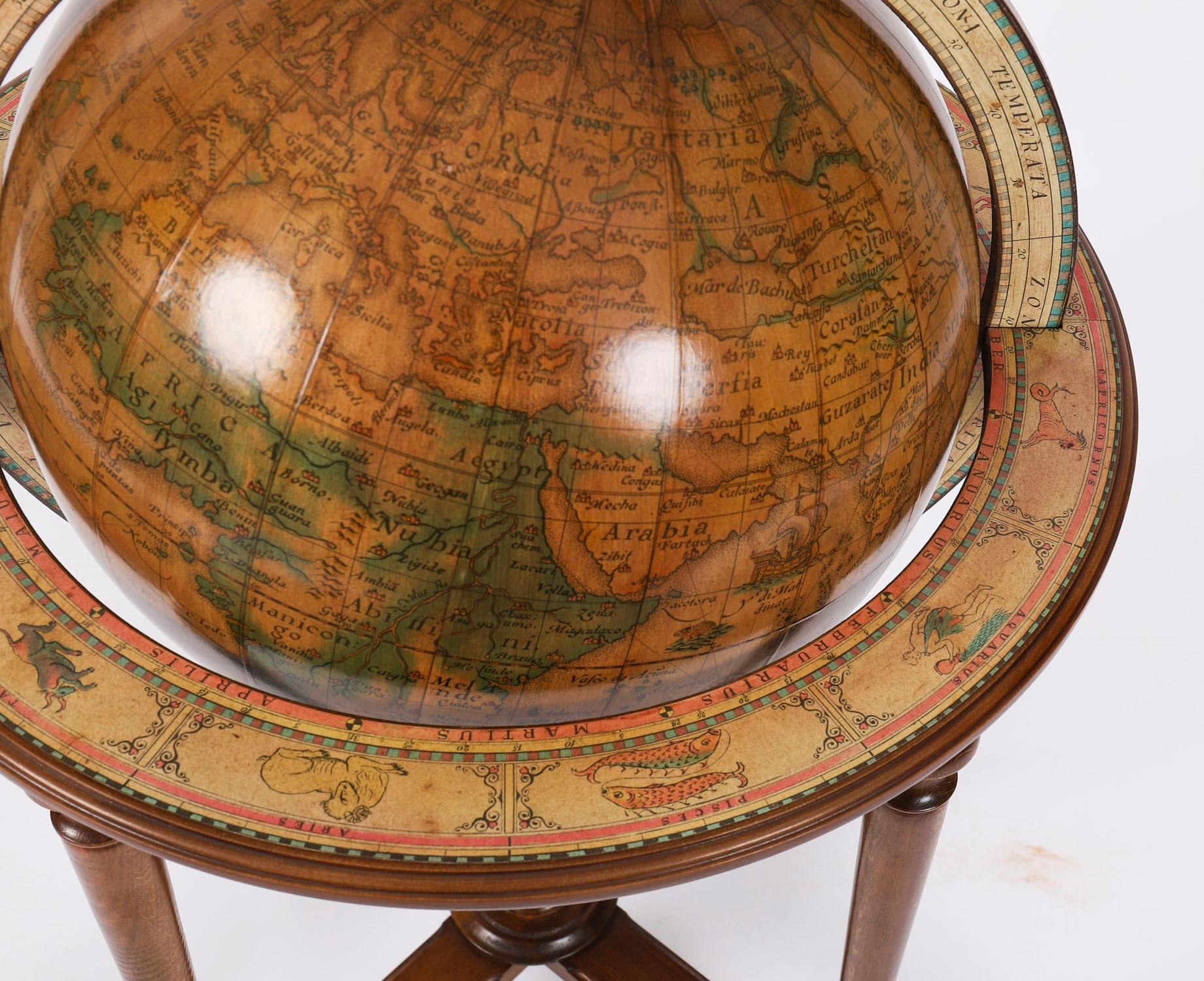 VintageTerrestrial Library Globe on Stand Donati, Milano 20th Century In Good Condition In London, GB