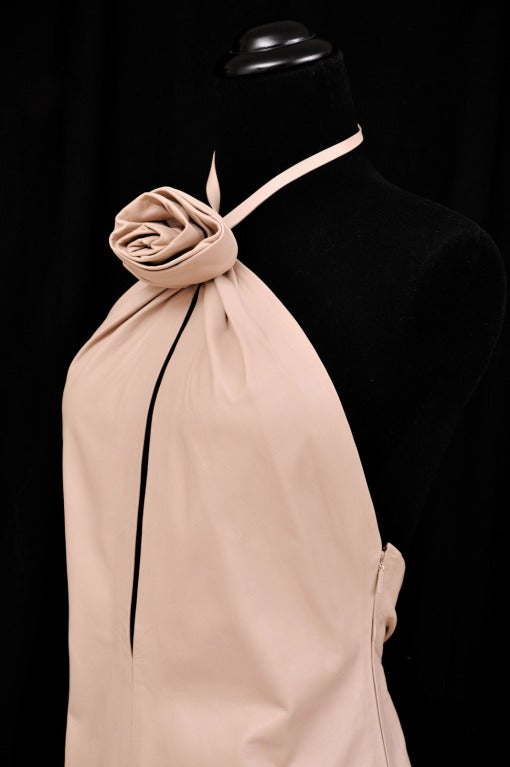 VINTAGETOM FORD for GUCCI NUDE LEATHER DRESS 2