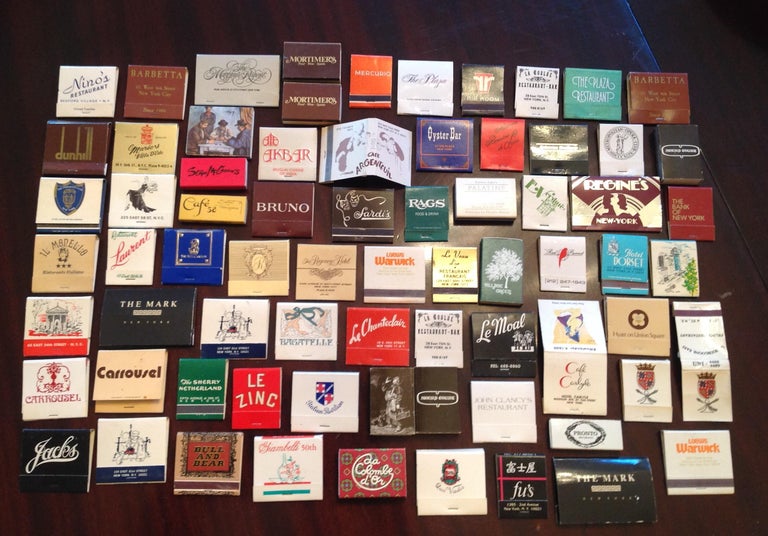 Vintage NY Hotel and Restaurant Matchbooks from the 1950s1980s For