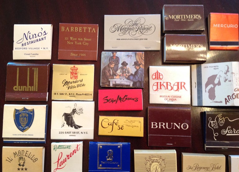 Vintage NY Hotel and Restaurant Matchbooks from the 1950s1980s For Sale at 1stDibs