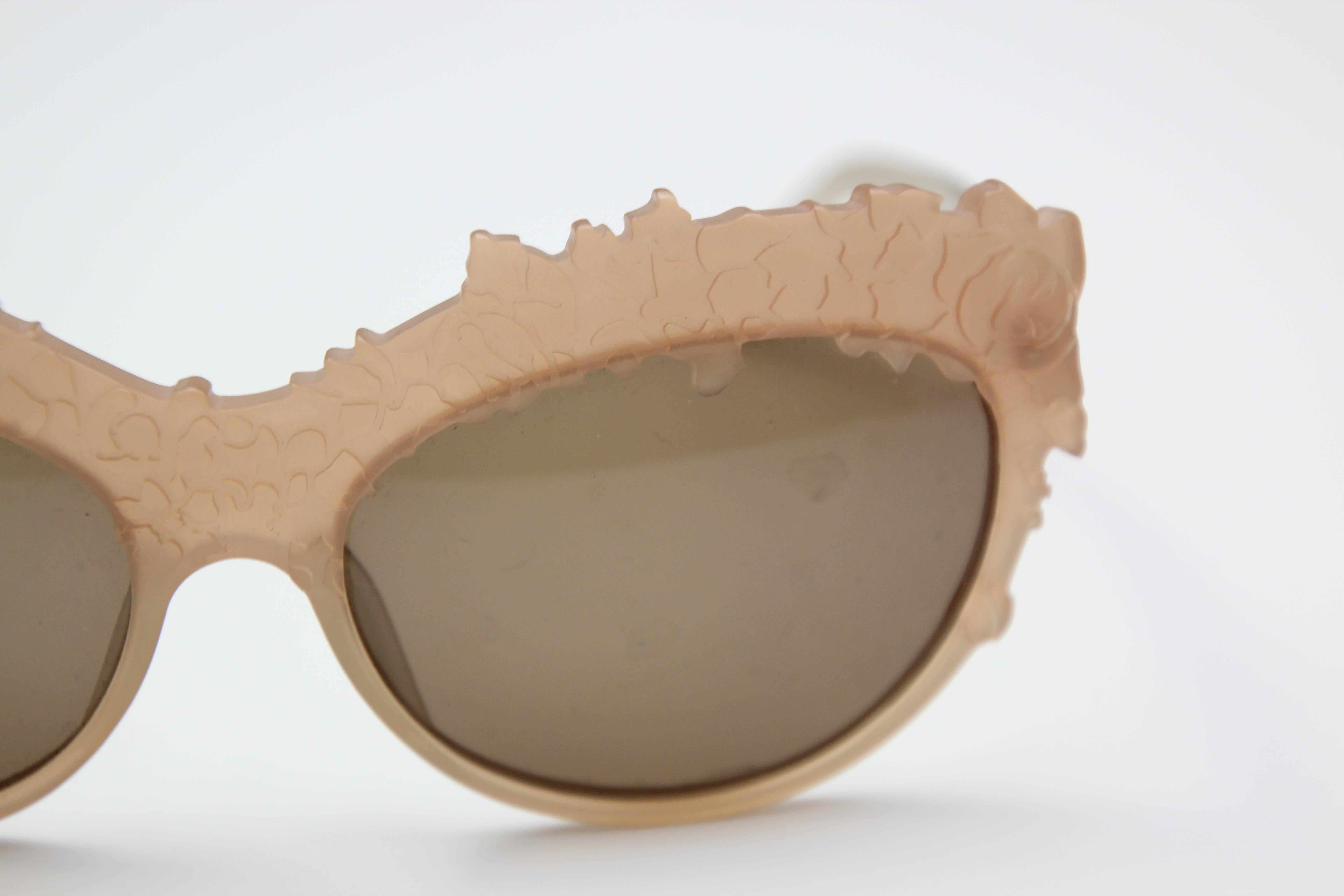 Marron Lunettes de soleil vintage Kenzo Made in France 1980 en vente