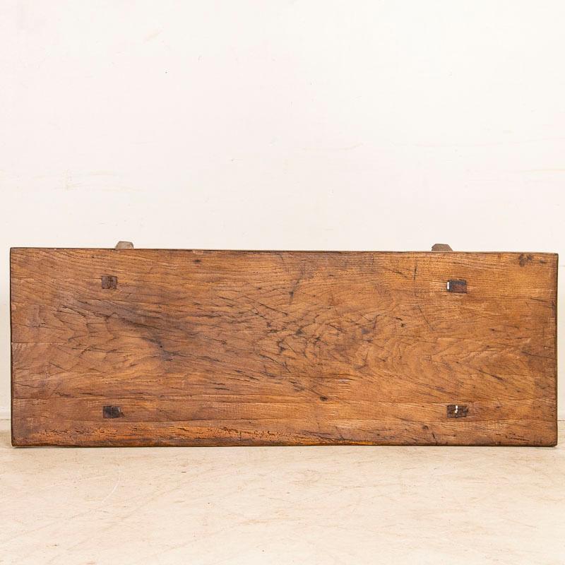 Vintgage Rustic Work Table Slab Wood Coffee Table with Splay Legs 2