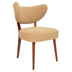 Vintola Dining Chair, Camel Boucle, Walnut Wood, Vintola Studio