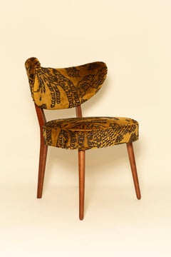 Vintola Dining Chair, Tiger Mountain Velvet - Dedar, Walnut Wood, Vintola Studio