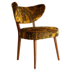 Vintola Dining Chair, Tiger Mountain Velvet - Dedar, Walnut Wood, Vintola Studio