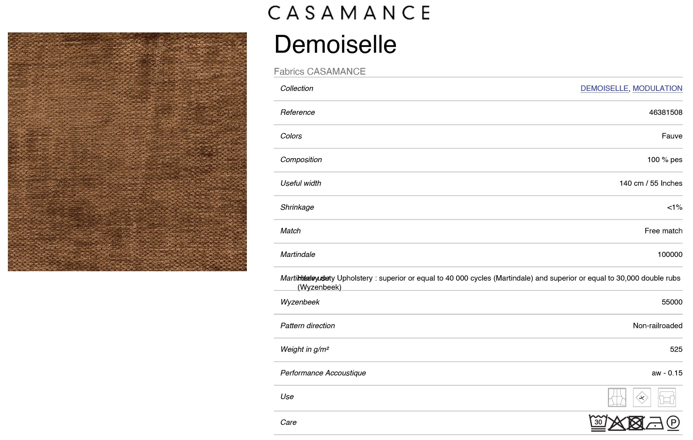 Vintola Studio Esszimmerstuhl, Casamance DEMOISELLE Stoff, Europa, Polen im Angebot 5