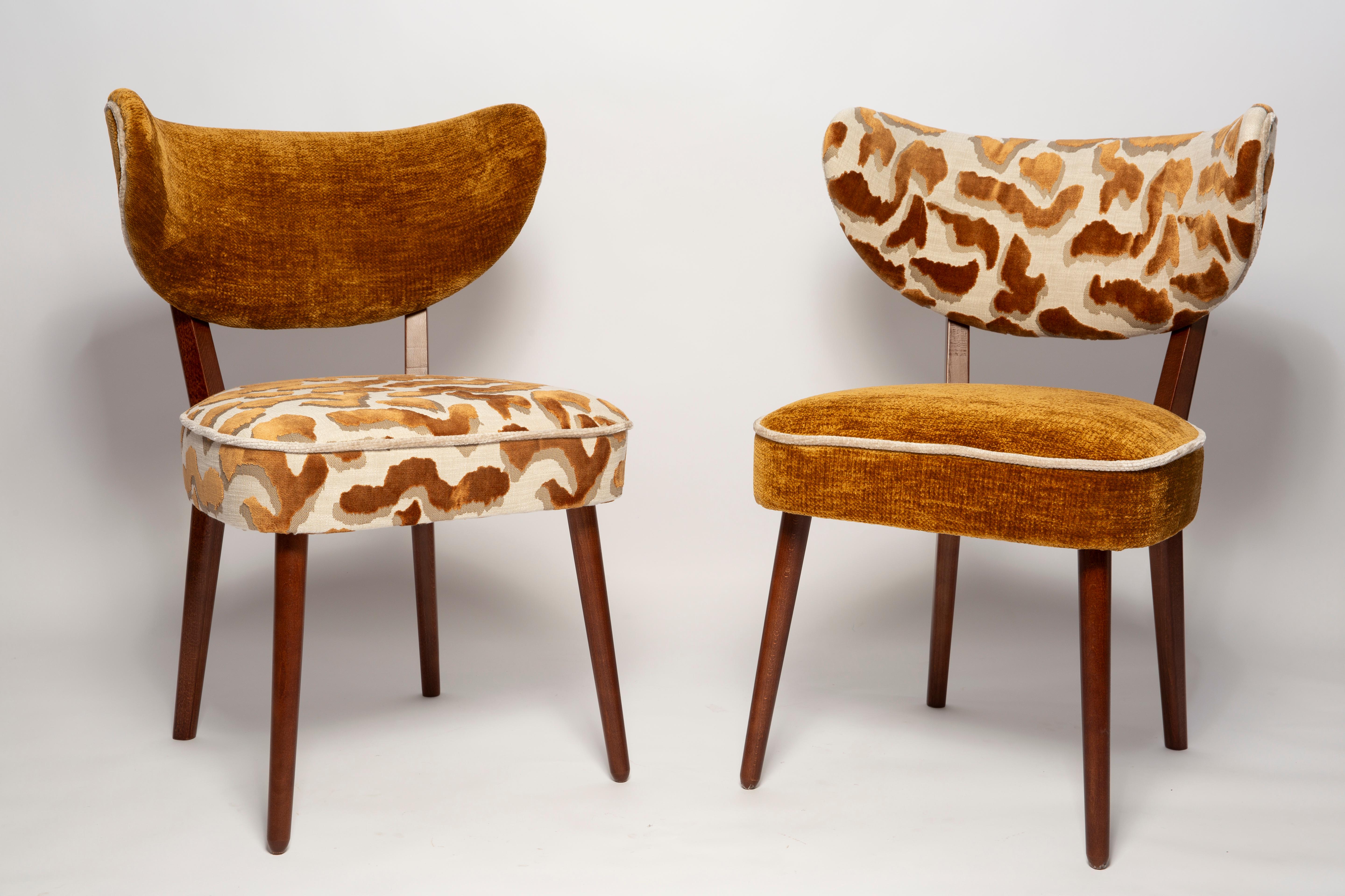 Vintola Studio Dining Chair, Casamance Nimbus Leopard Fabric, Europe, Poland For Sale 3