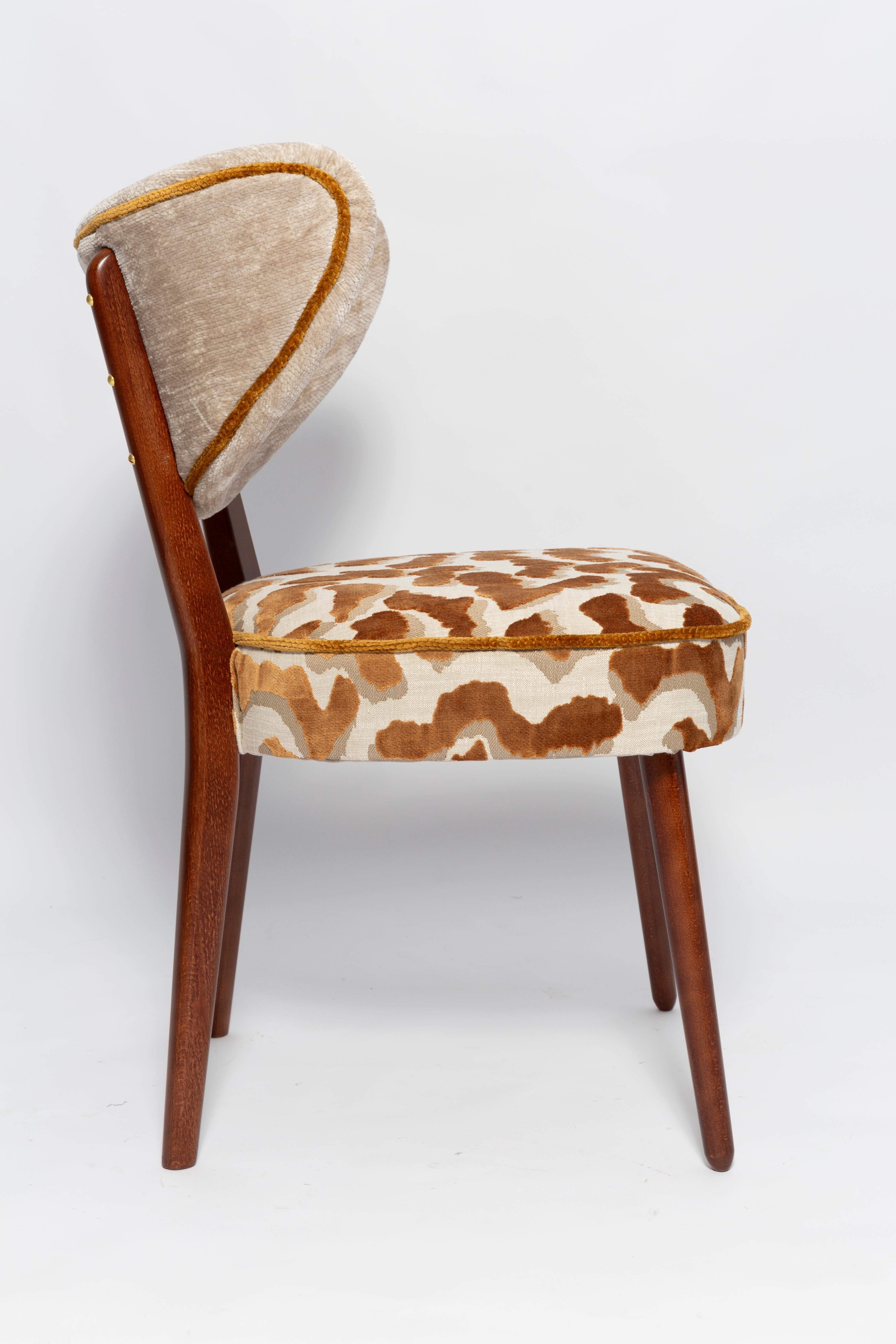Vintola Studio Dining Chair, Casamance Nimbus Leopard Fabric, Europe, Poland In New Condition For Sale In 05-080 Hornowek, PL