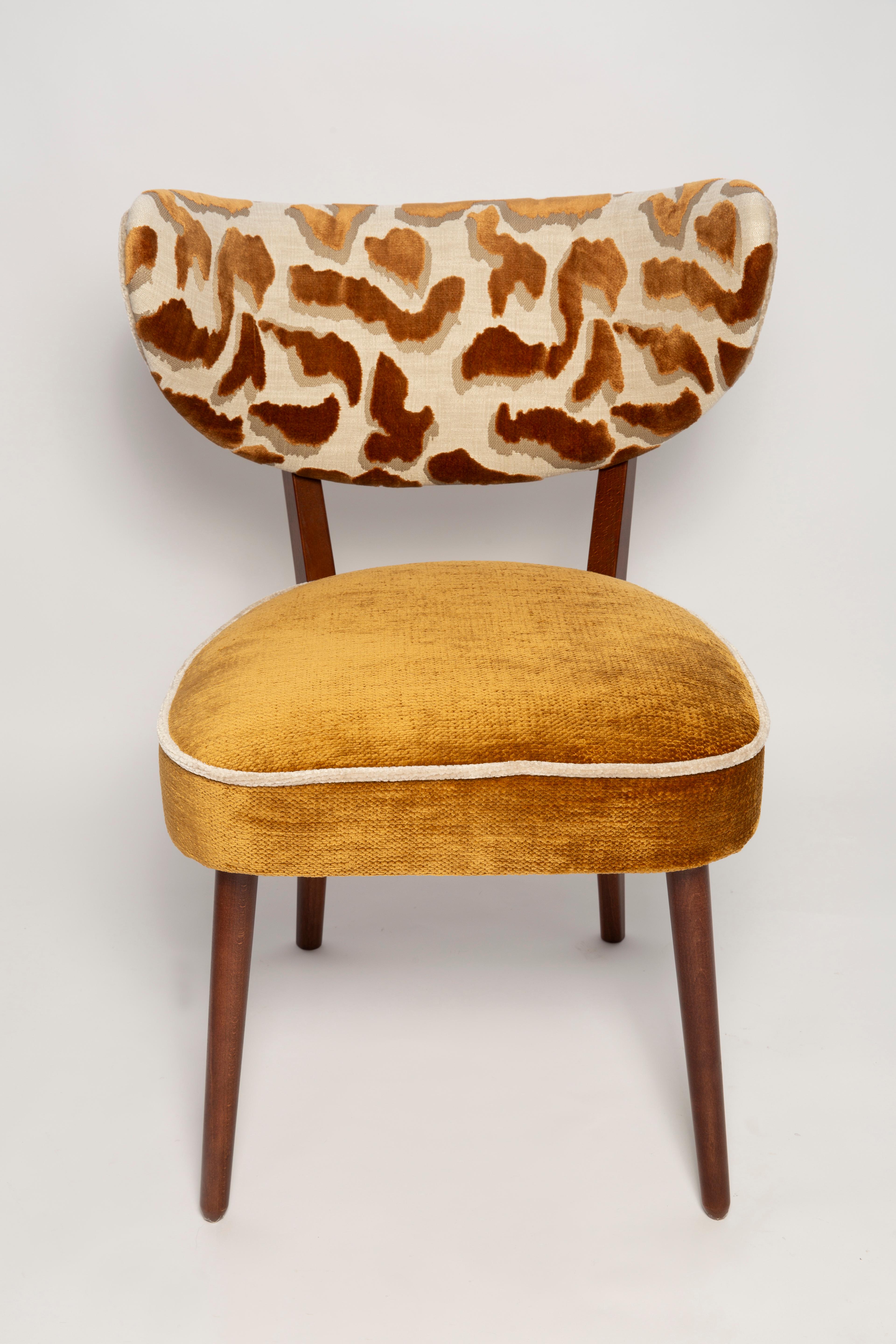 Vintola Studio Dining Chair, Casamance Nimbus Leopard Fabric, Europe, Poland For Sale 1