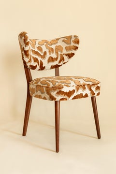 Vintola Studio Dining Chair, Casamance Nimbus Leopard Fabric