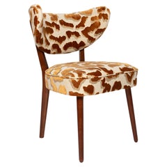 Vintola Studio Dining Chair, Casamance Nimbus Leopard Fabric
