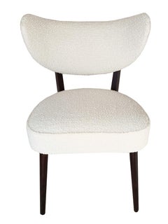 Vintola Studio Dining Chair, White Boucle Fabric, Europe, Poland