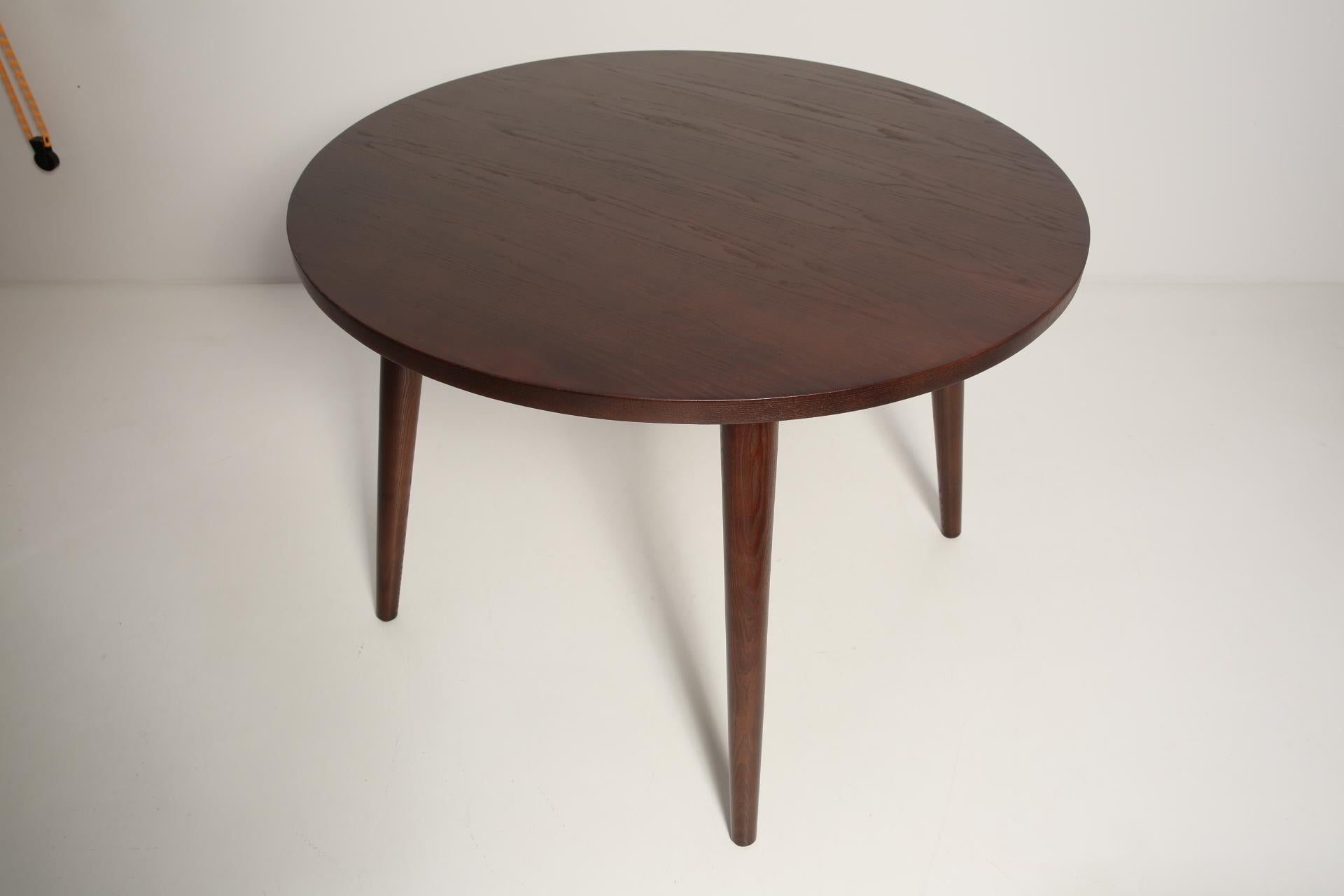 Oak Vintola Studio Dining Table, Walnut Wood, Europe For Sale