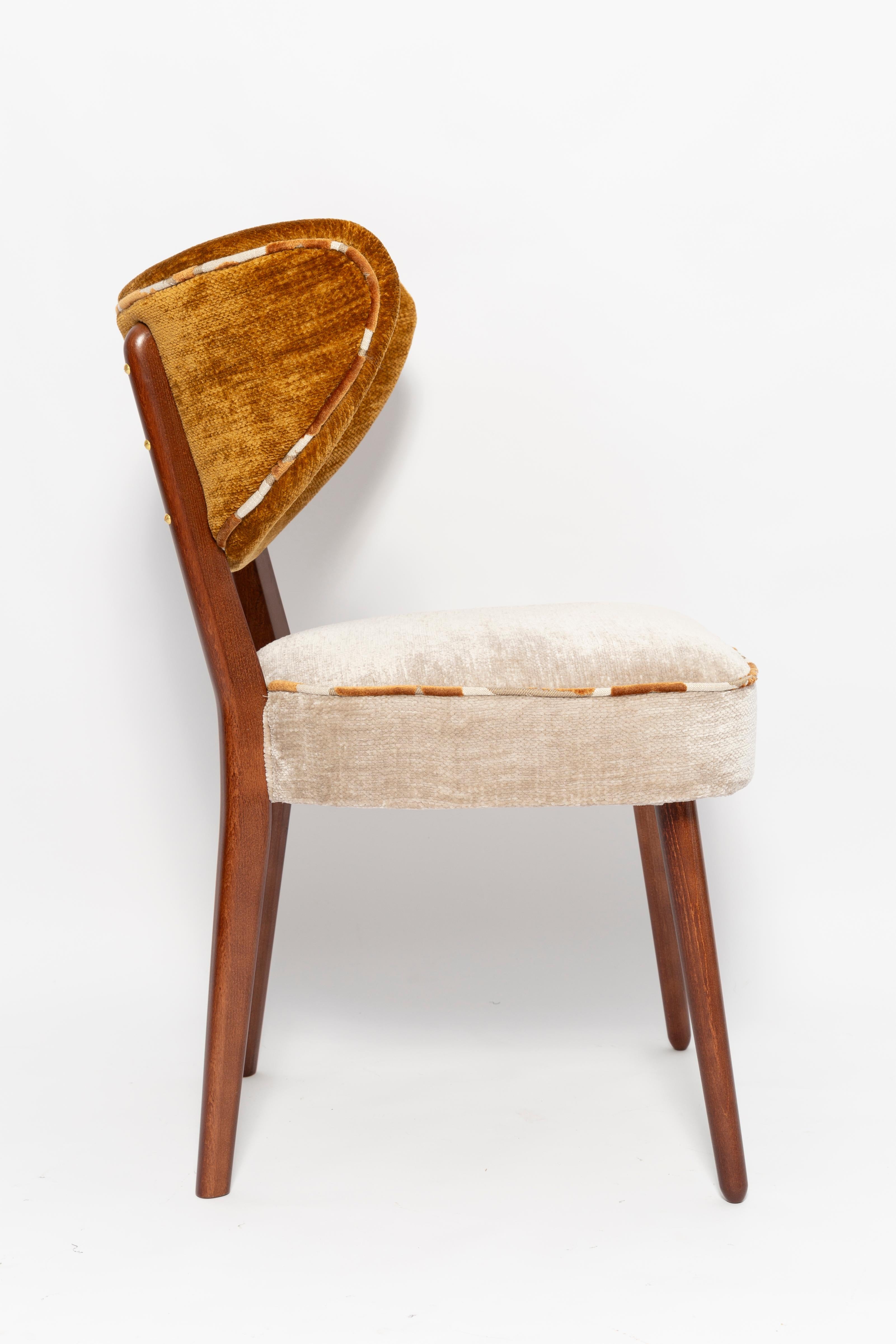 Vintola Studio Sechs Esszimmerstühle, Casamance DEMOISELLE und Nimbus-Stoff im Angebot 3