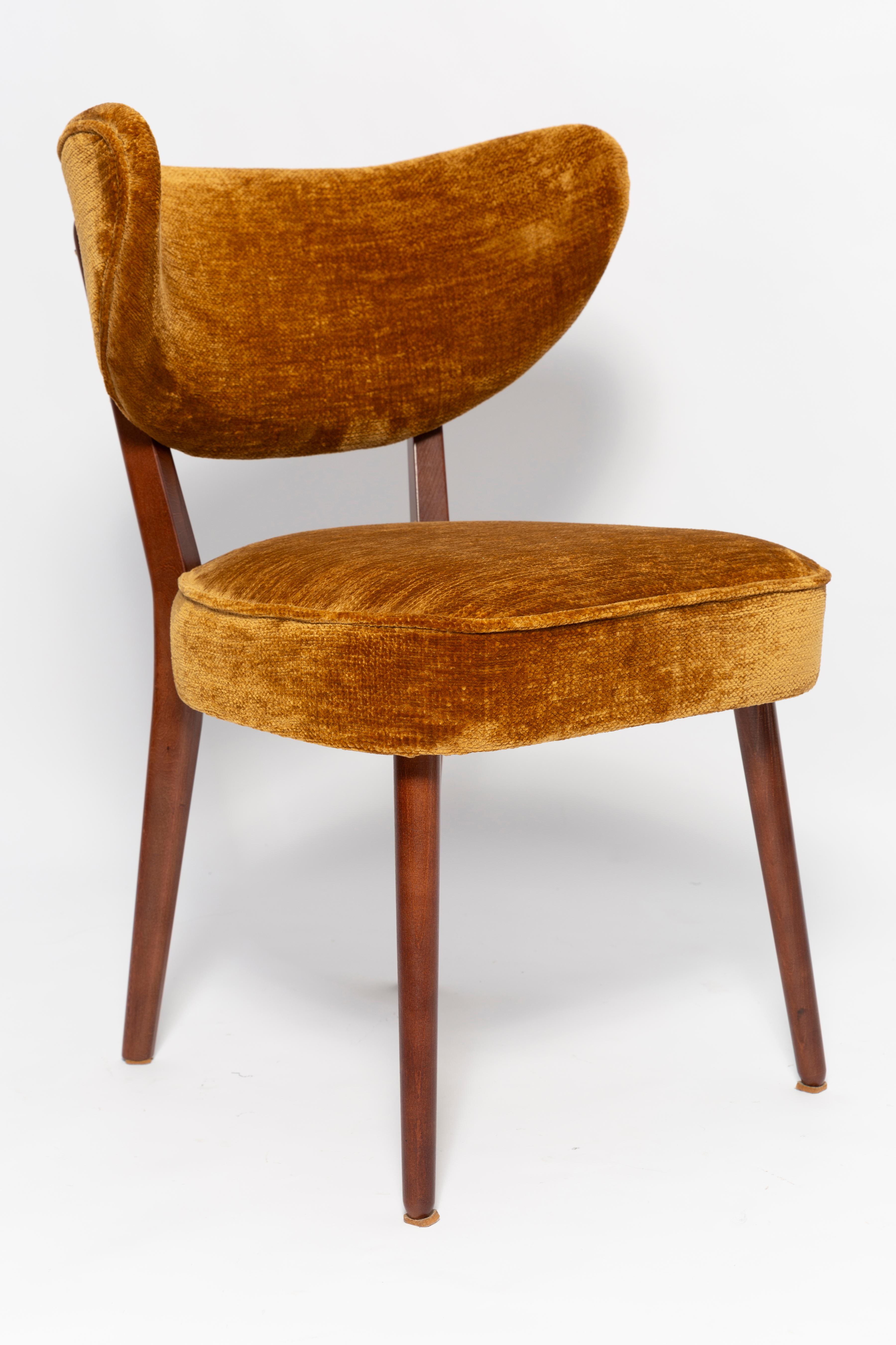 Mid-Century Modern Vintola Studio Six chaises de salle à manger, tissu Casamance DEMOISELLE, Europe, Pologne en vente