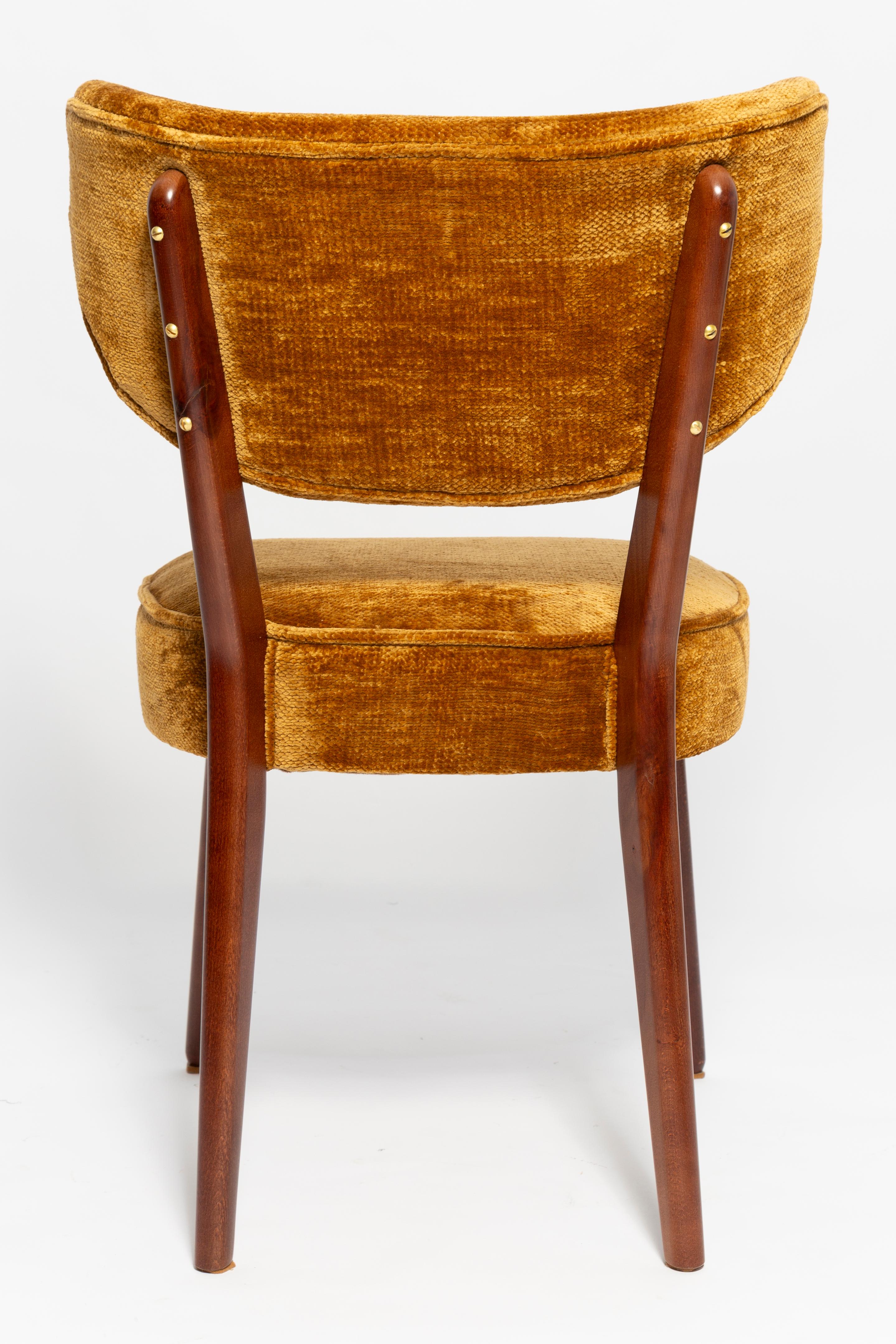 Bouclé Vintola Studio Six chaises de salle à manger, tissu Casamance DEMOISELLE, Europe, Pologne en vente