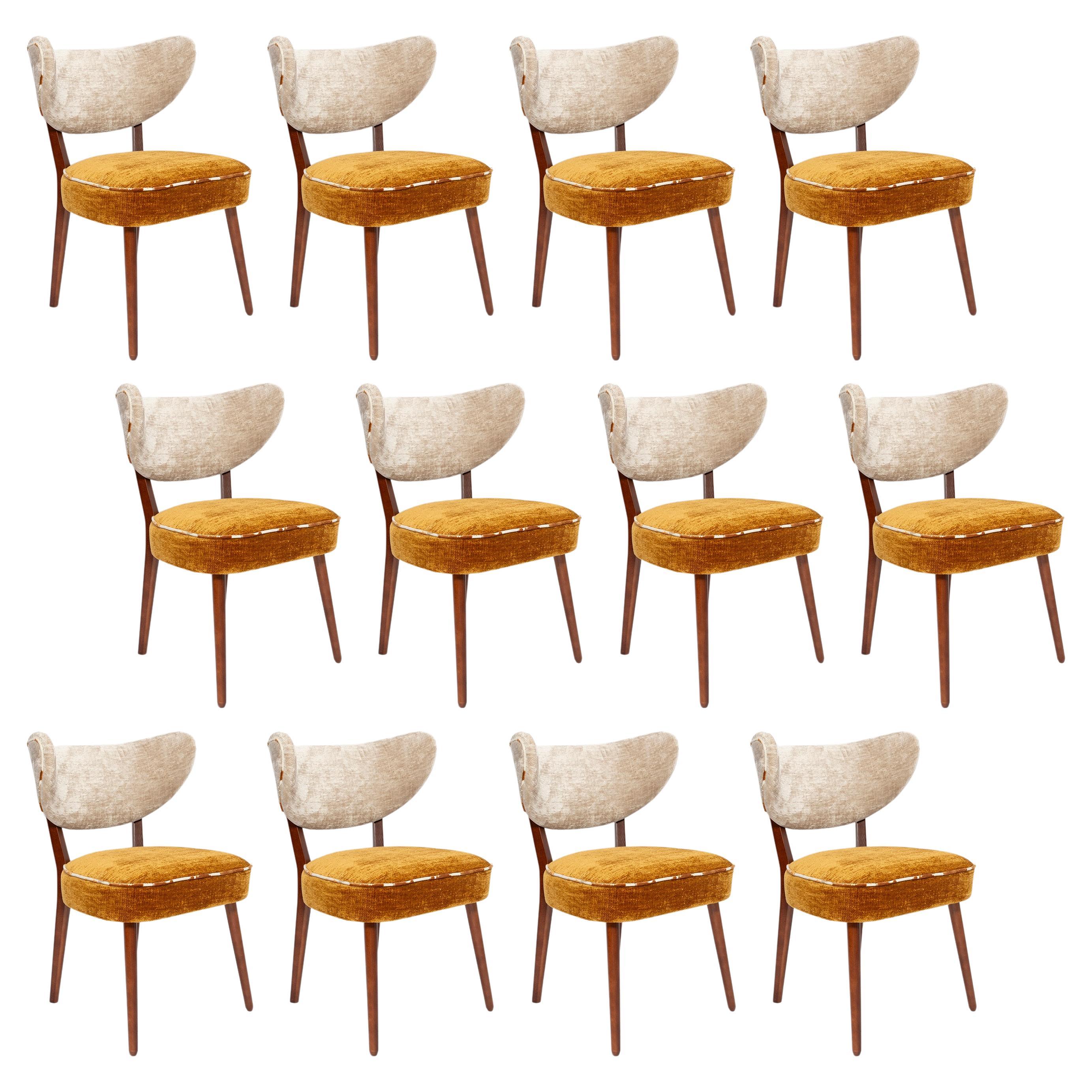 Vintola Studio Douze chaises de salle à manger, tissu Casamance DEMOISELLE, Europe, Pologne
