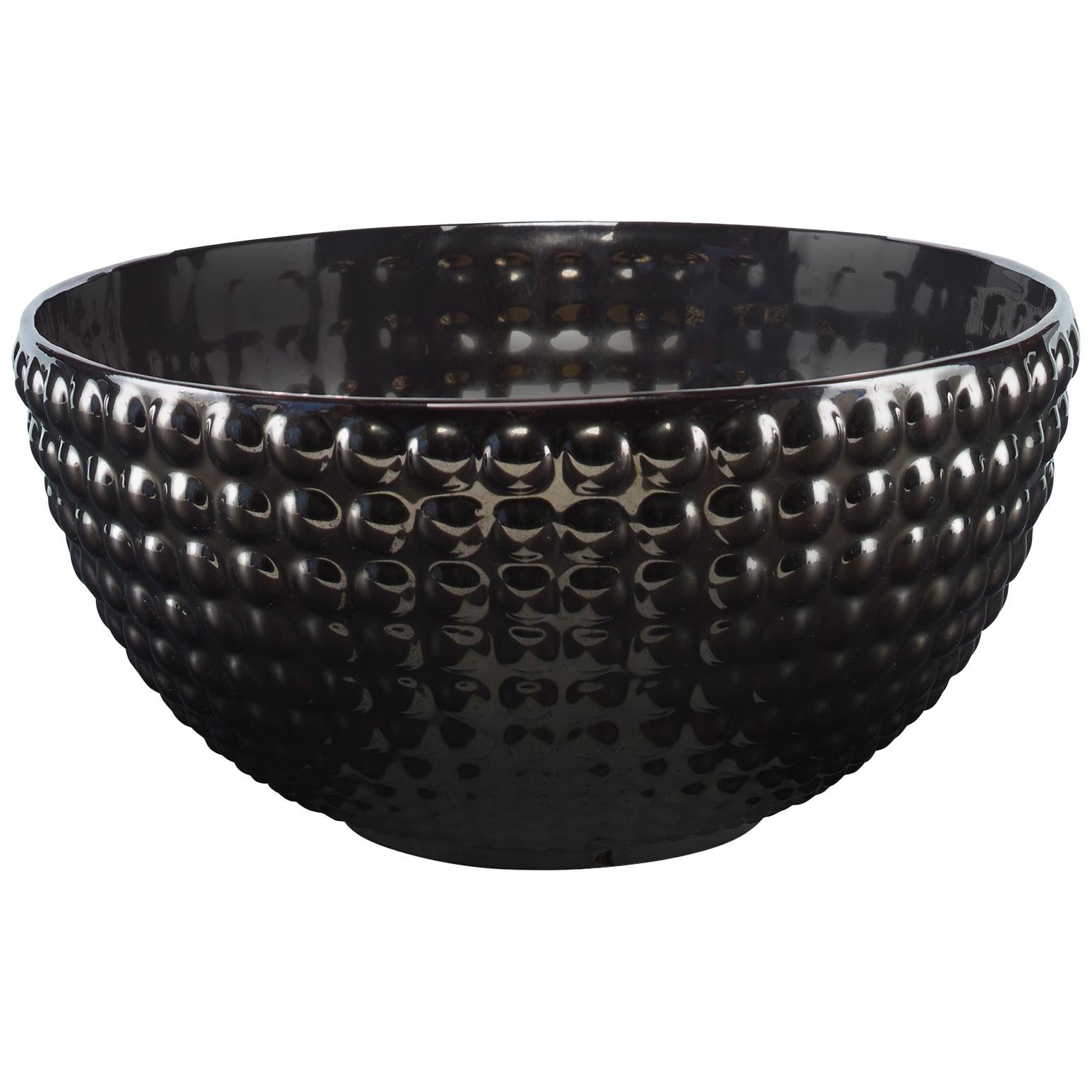 Vintro Bowl in Gold Ceramic by CuratedKravet
