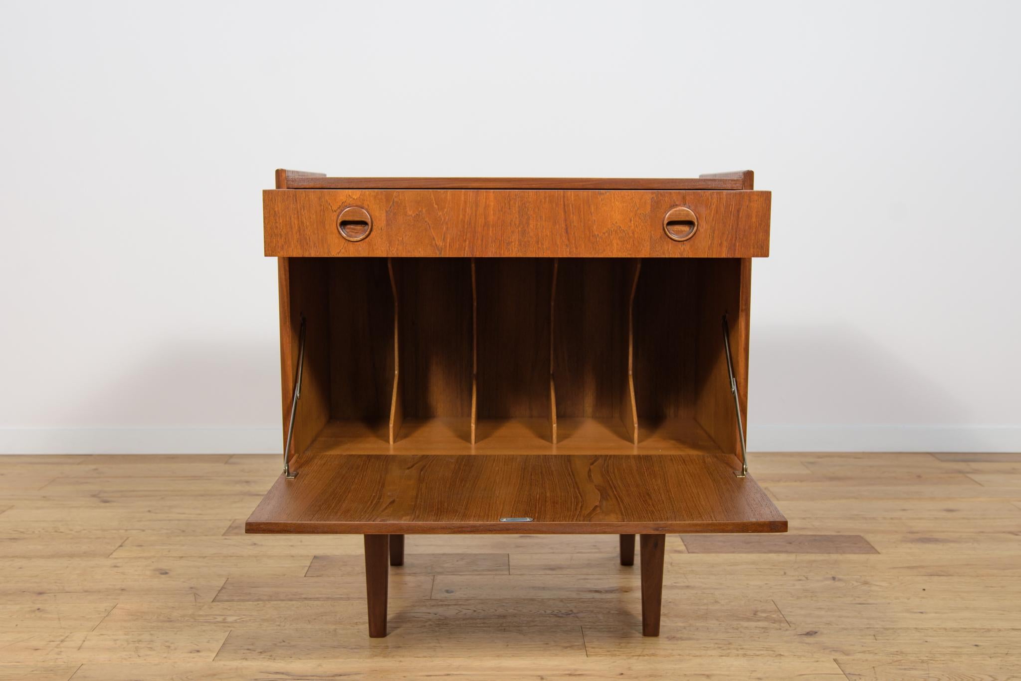 Teak Vinyl Cabinet, Denmark, 1980s For Sale