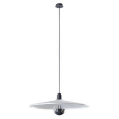 Vinyl Large Suspension in Black with Silver Diffuser by Diesel Living