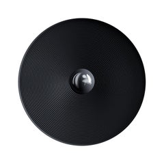Vinyl Large Wall Light in Black with Deep Black Diffuser by Diesel Living
