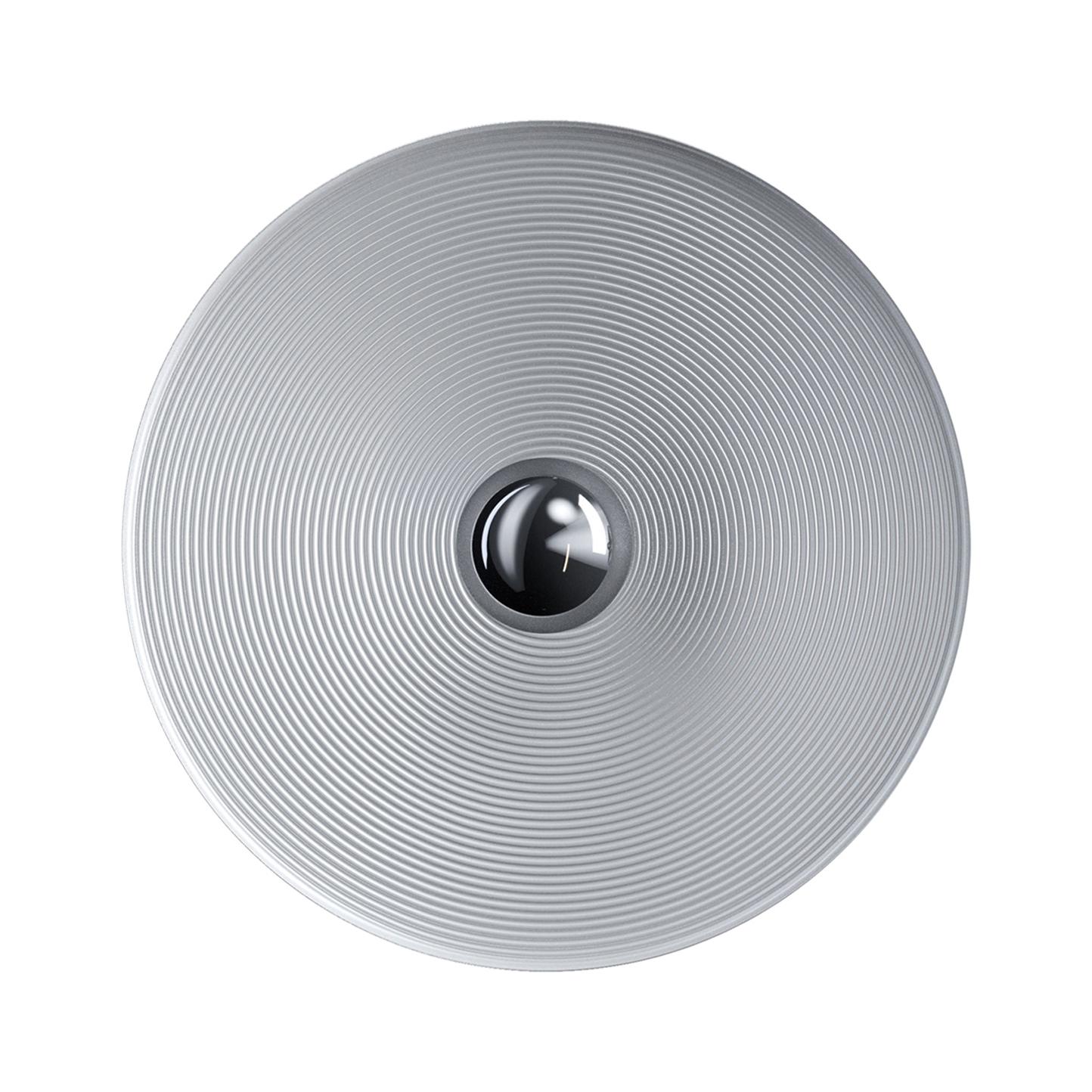 Vinyl Large Wall Light in Black with Silver Diffuser by Diesel Living For Sale
