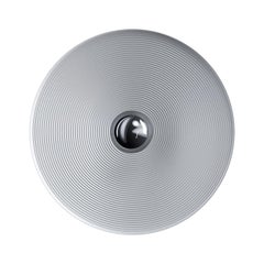 Vinyl Large Wall Light in Black with Silver Diffuser by Diesel Living