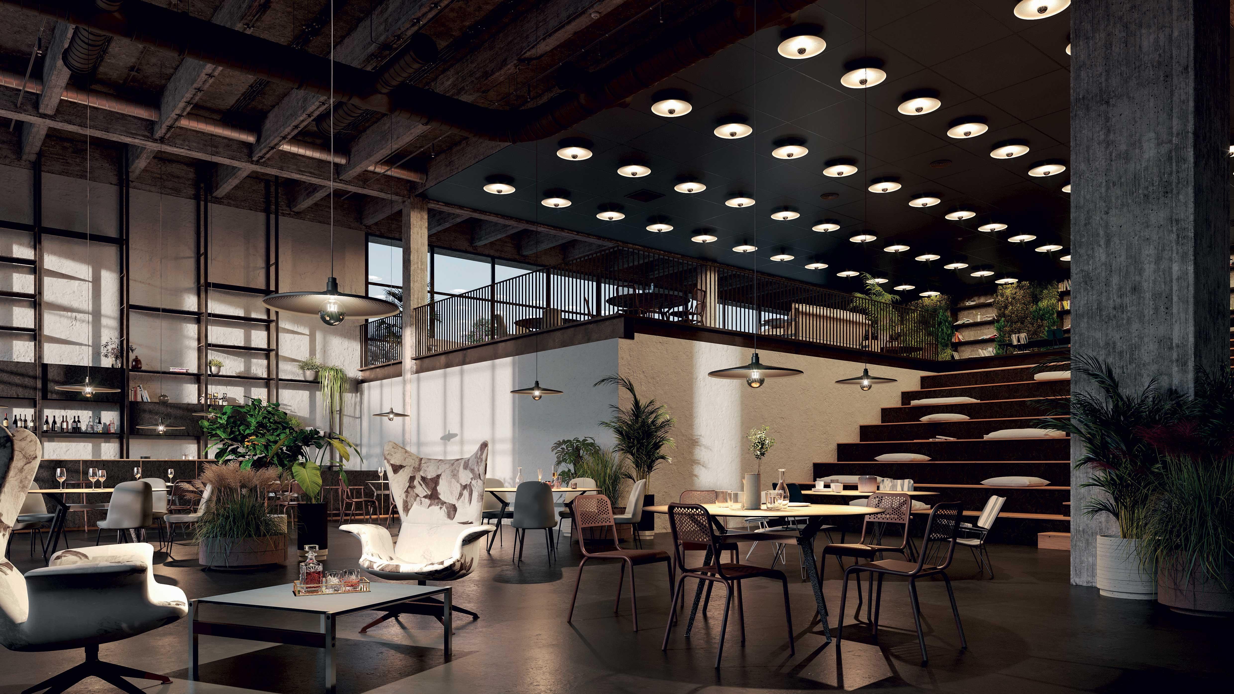 XXI secolo e contemporaneo Lampada a sospensione VINYL Small in nero profondo di Diesel Living con Lodes in vendita
