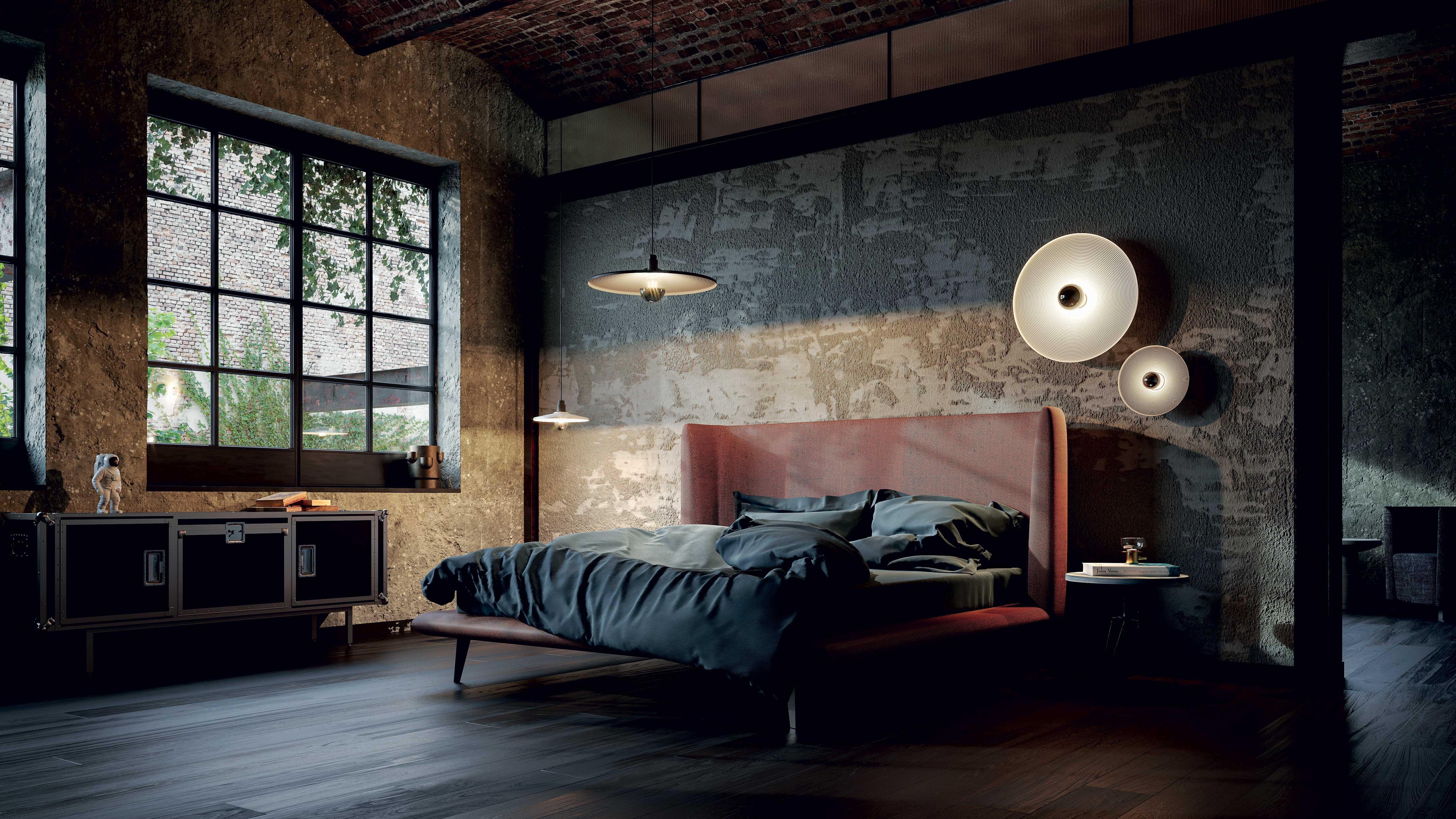 Its dynamic design makes this decorative lamp perfect for public spaces. Spin the vinyl and enjoy the light!

Vinyl is a versatile, spun metal ceiling and wall lamp, but it is also perfect as a suspension lamp.
It is available in two sizes, 60 and