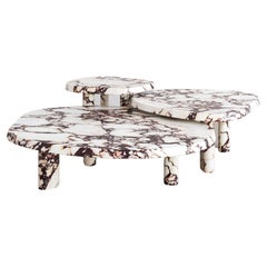 Viola Calacatta Marble Large Fiori Nesting Coffee Table by the Essentialist