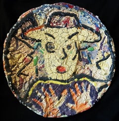 Untitled (Portrait of a Woman with Hat  Charger, Platter)