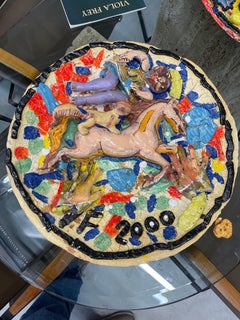 Viola Frey Ceramic Charger, 2000