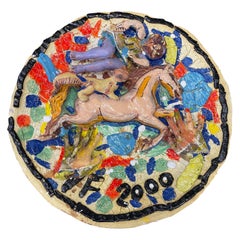 Viola Frey Ceramic Charger, 2000