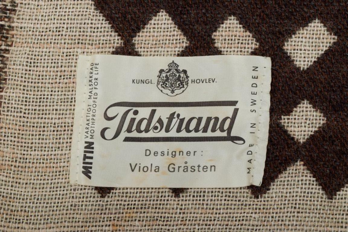 Viola Gråsten para Tidstrand Gran tapiz de pared tejido a mano en pura lana. Lana en venta