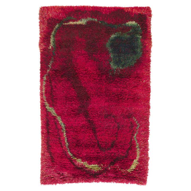 Vintage Danish Rya Ege Rug For Sale at 1stDibs