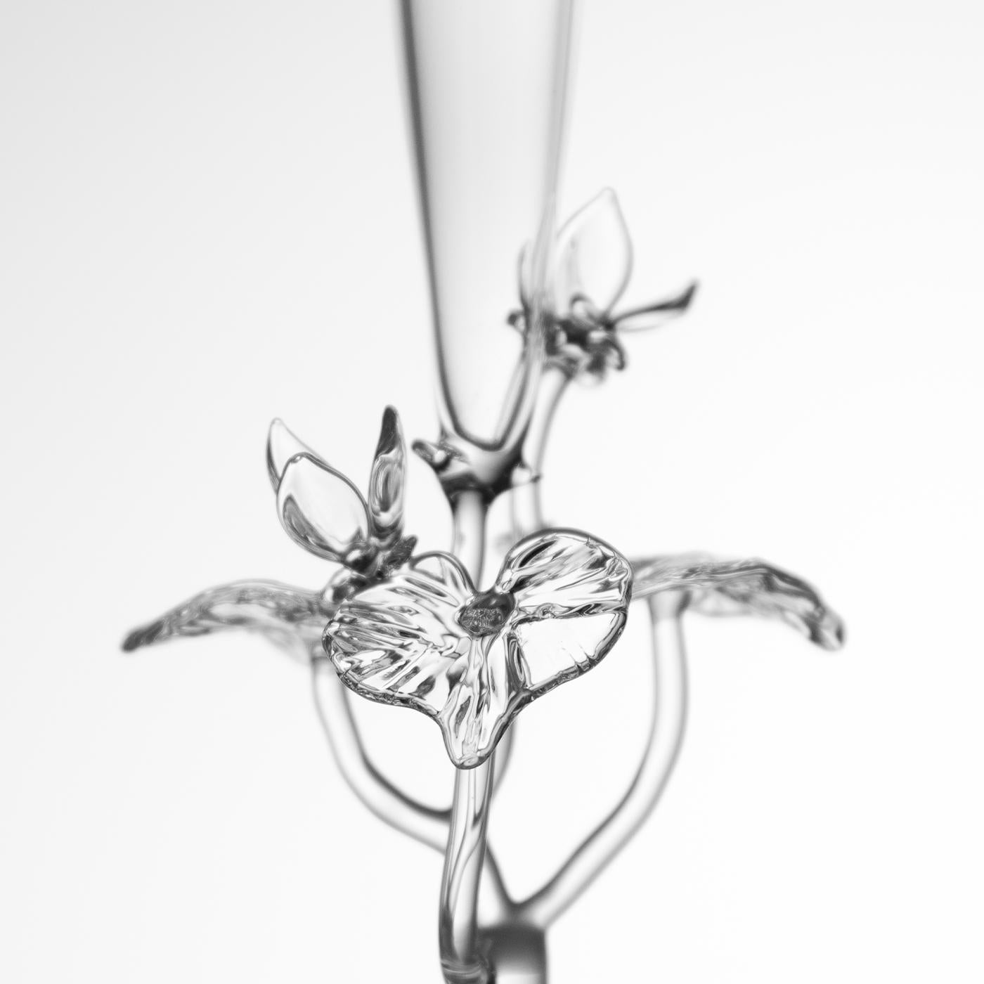 Viola Odorata Glasflöte (21. Jahrhundert und zeitgenössisch) im Angebot