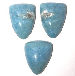 Violane, Blauer Diopsid-Cabochon gefasst, Seltener sibirischer Stein