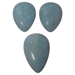 Violane, Blauer Diopsid-Cabochon gefasst, Seltener sibirischer Stein
