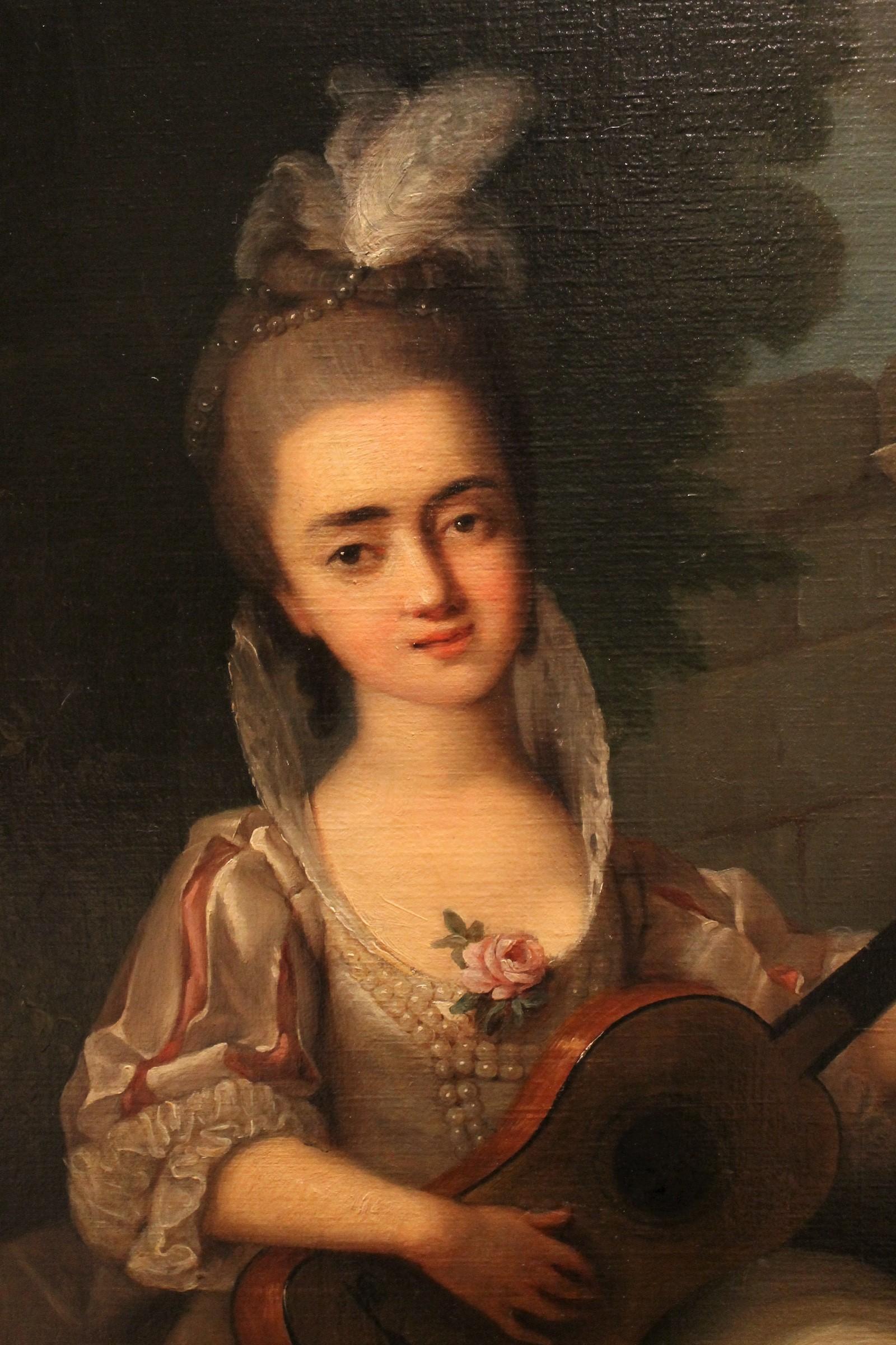rococo woman painting